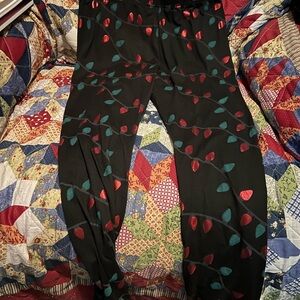 Zoe + Liv Black Pants with Red Accents